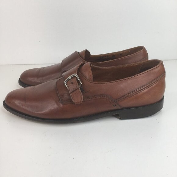 Bostonian Florentine Italy Single Monk Brown 10 M - Picture 12 of 12